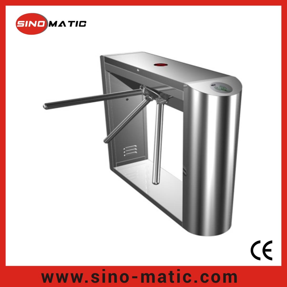Rotary access control system turnstile gate